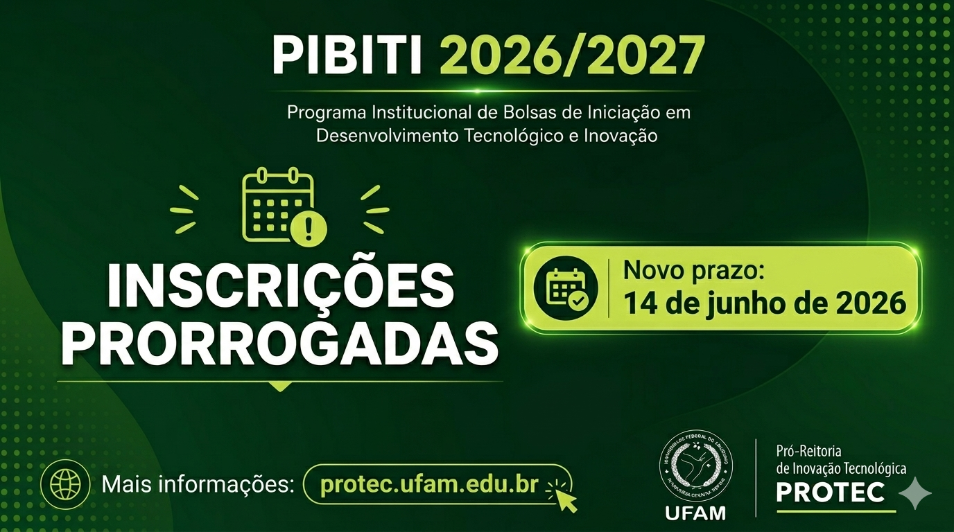 PIBITI 2026/2027 - Inscrições PRORROGADAS