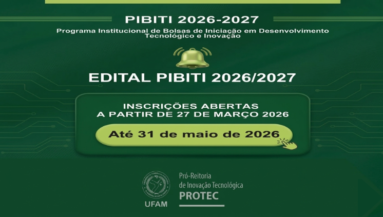 PROTEC lança edital do PIBITI 2026/2027